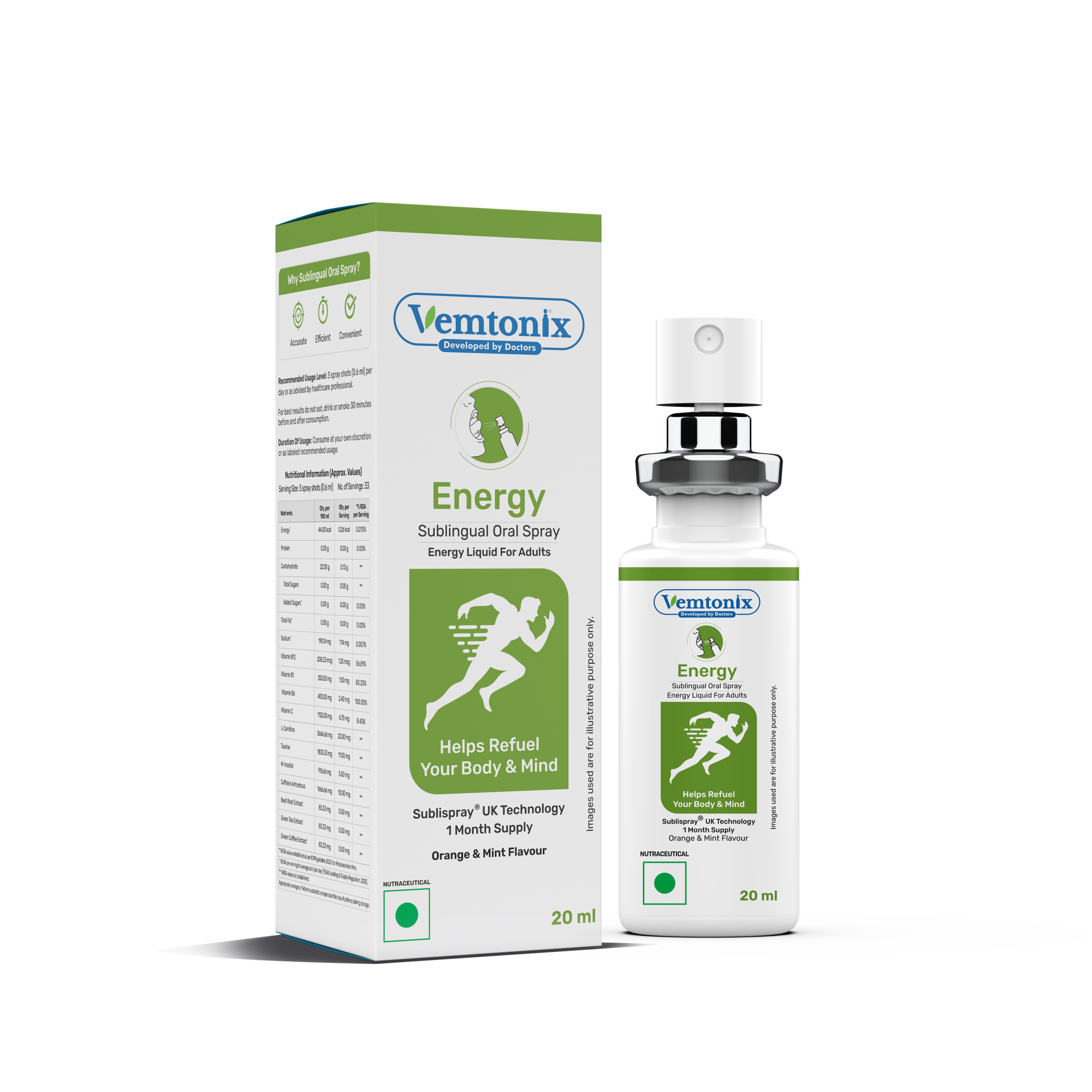 Energy Sublingual Oral Spray