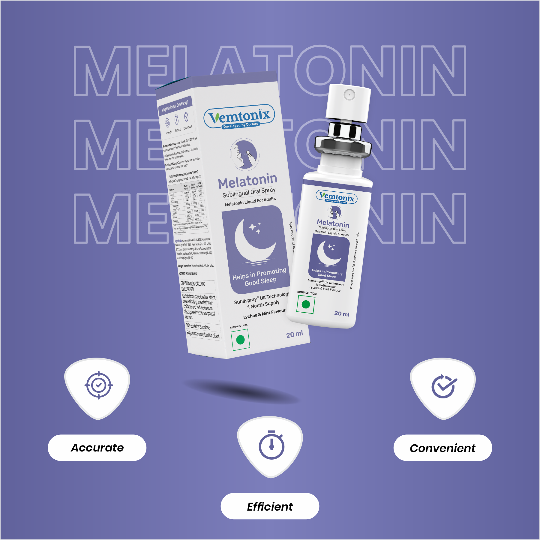 Vemtonix Melatonin oral spray