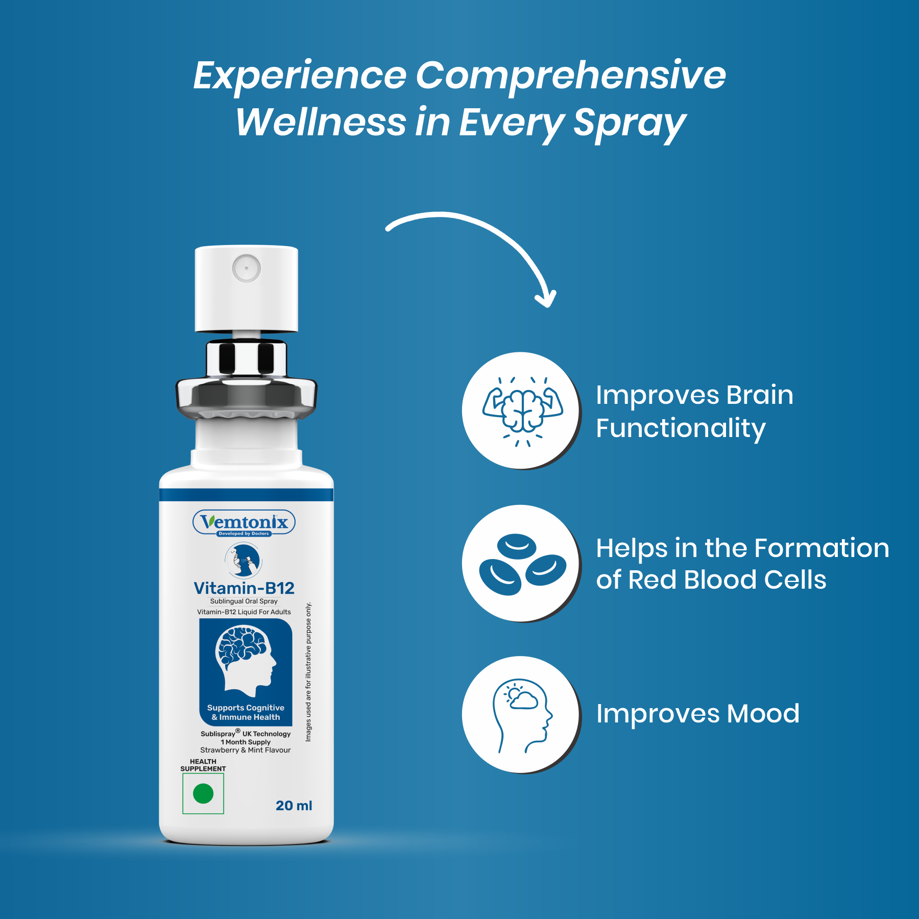 Vemtonix Vitamin B12 spray