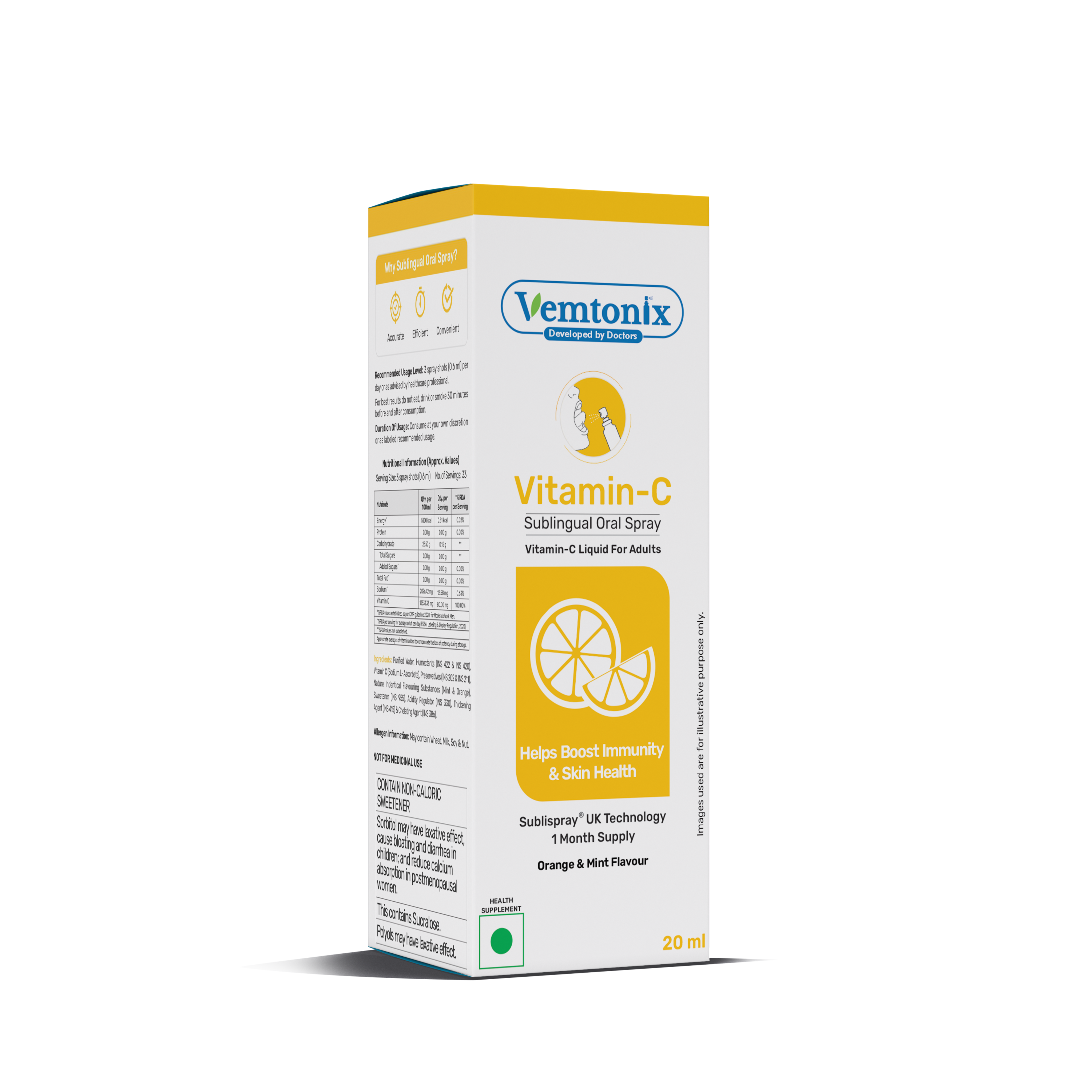 Vemtonix Vitamin C Sublingual Oral Spray