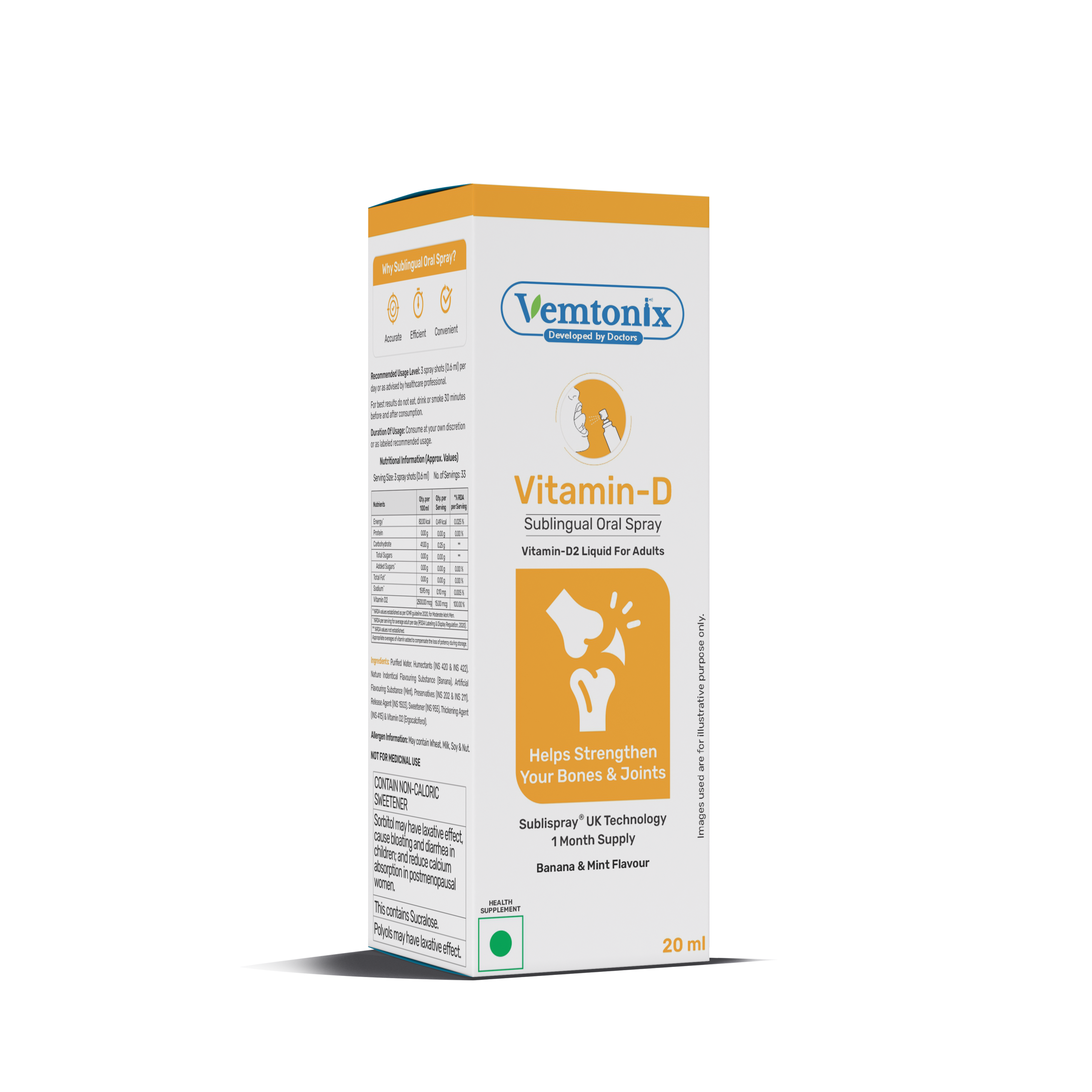 Vemtonix Vitamin-D2 spray