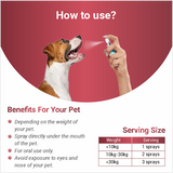 how to use pet spray