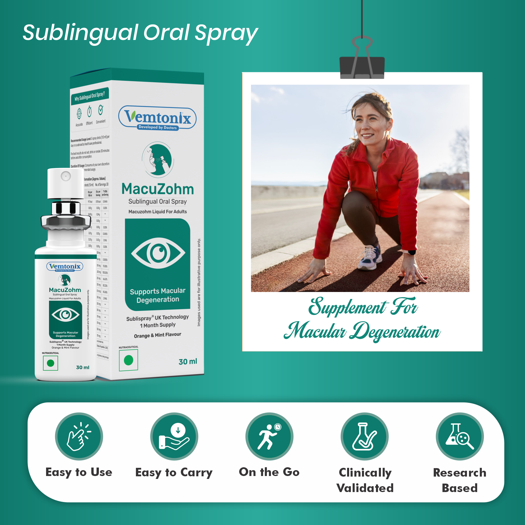 Vemtonix MacuZohn sublingual oral spray 30 ml
