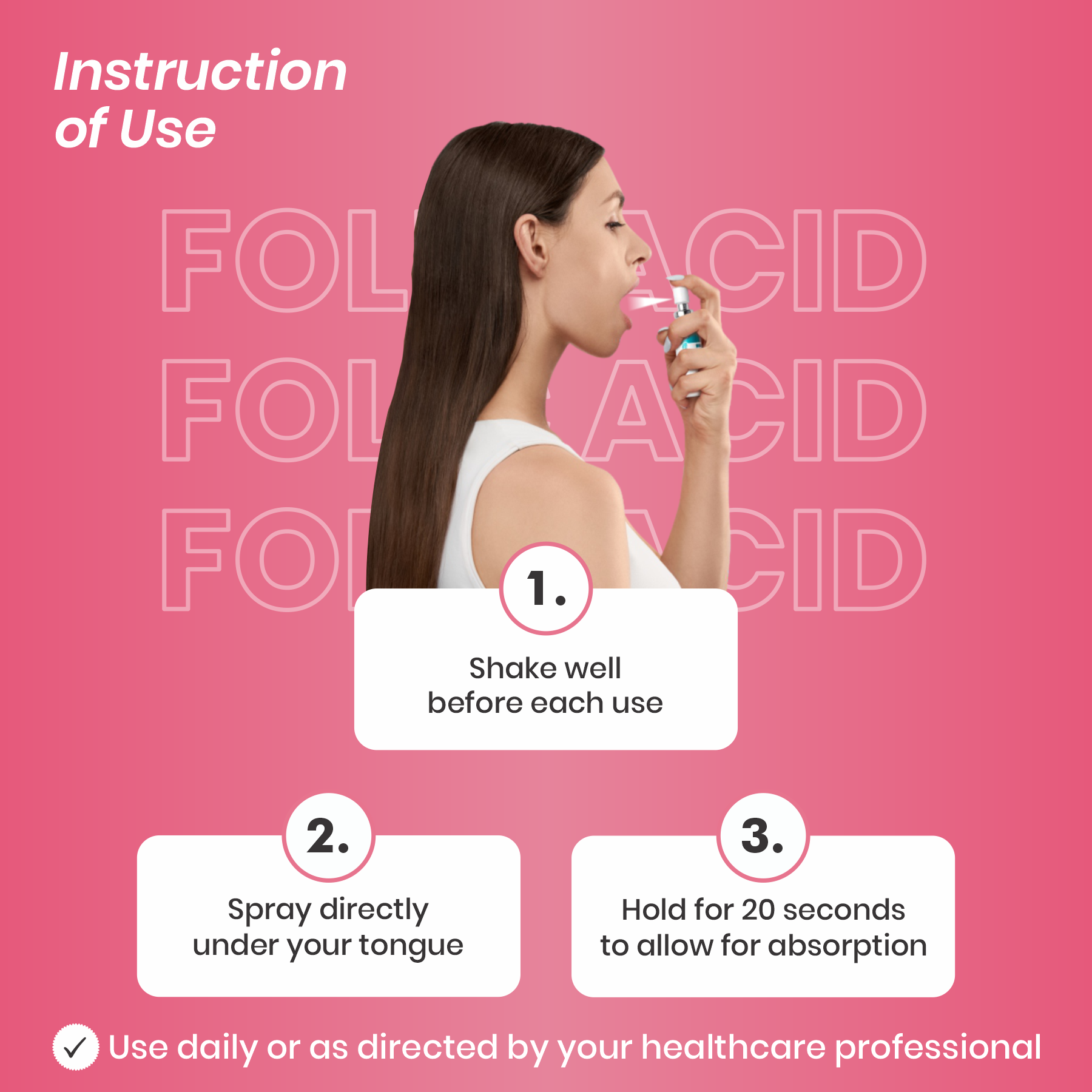 Instructions for use Vementix folic acid product 