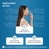 Vitamin B12 spray instruction 