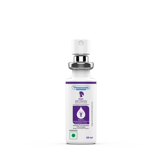 Vemtonix iron supplement bottle for pregnant women
