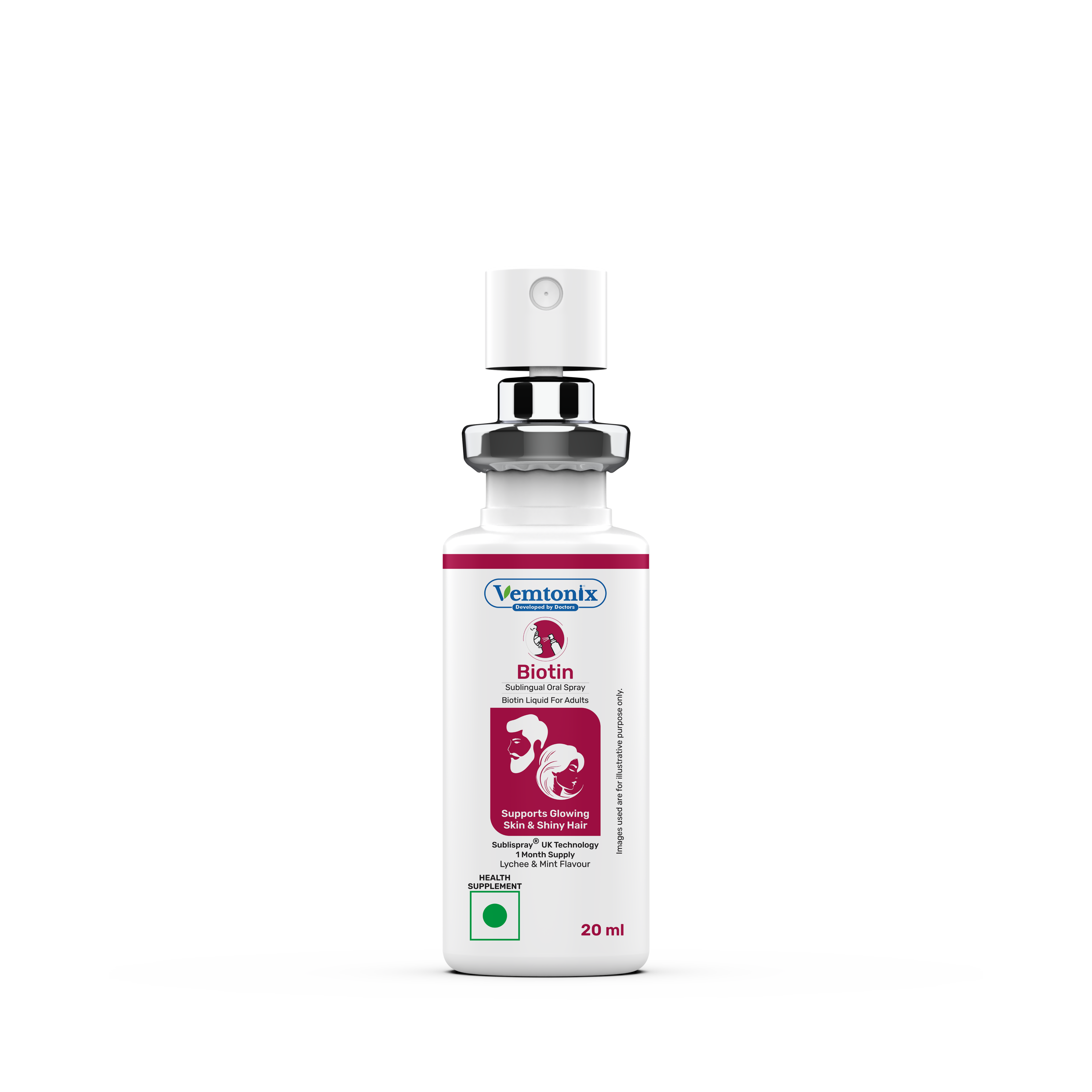Vemonix Biotin spray bottle