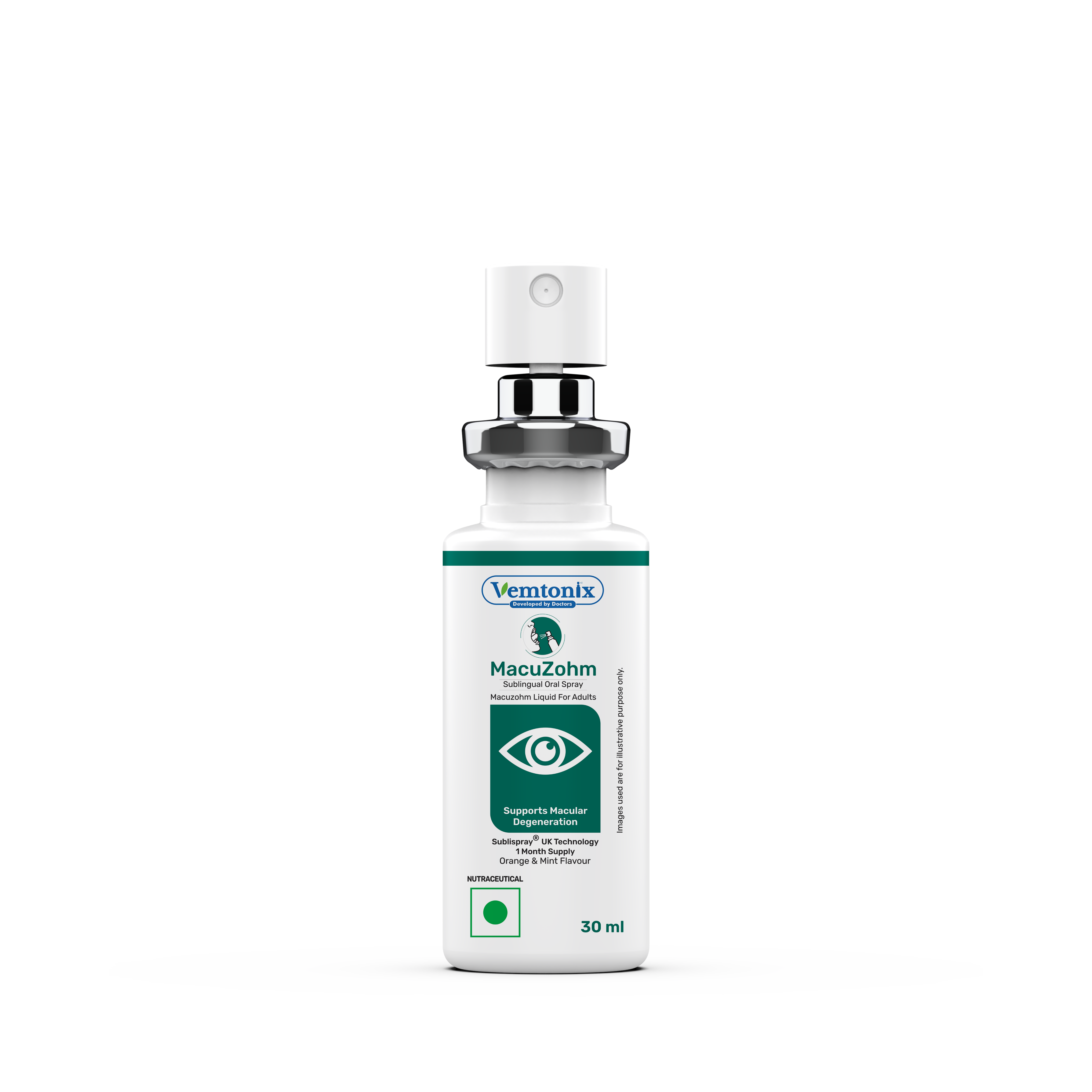 Vemtonix MacuZahn eye drop bottle