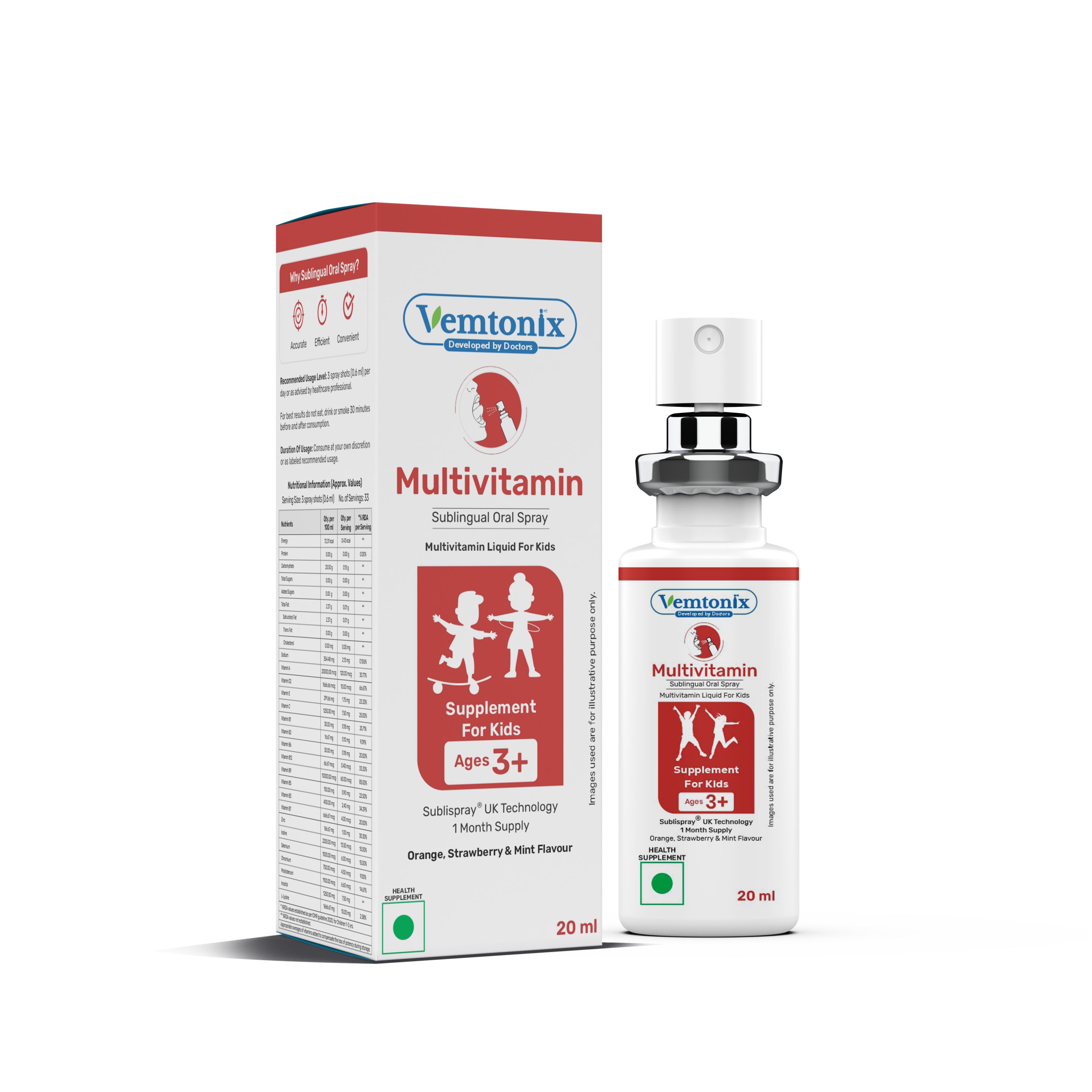 Multivitamin Sublingual Oral Spray for kids