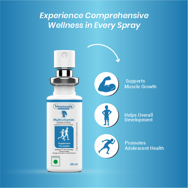 Vemtonix Multivitamin Sublingual Oral Spray Adults