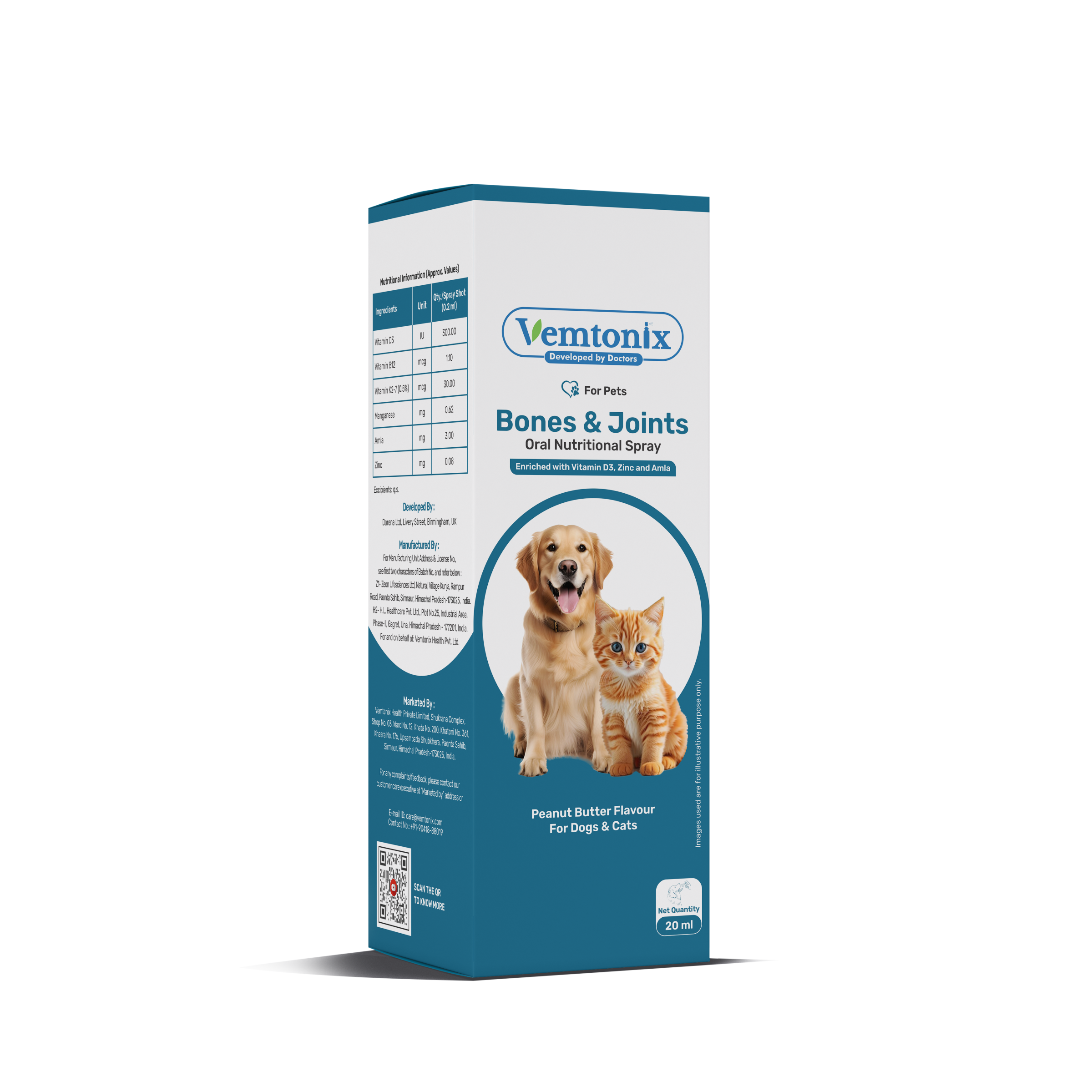 Vemtonix Bones & Joints Oral Nutritional Spray 