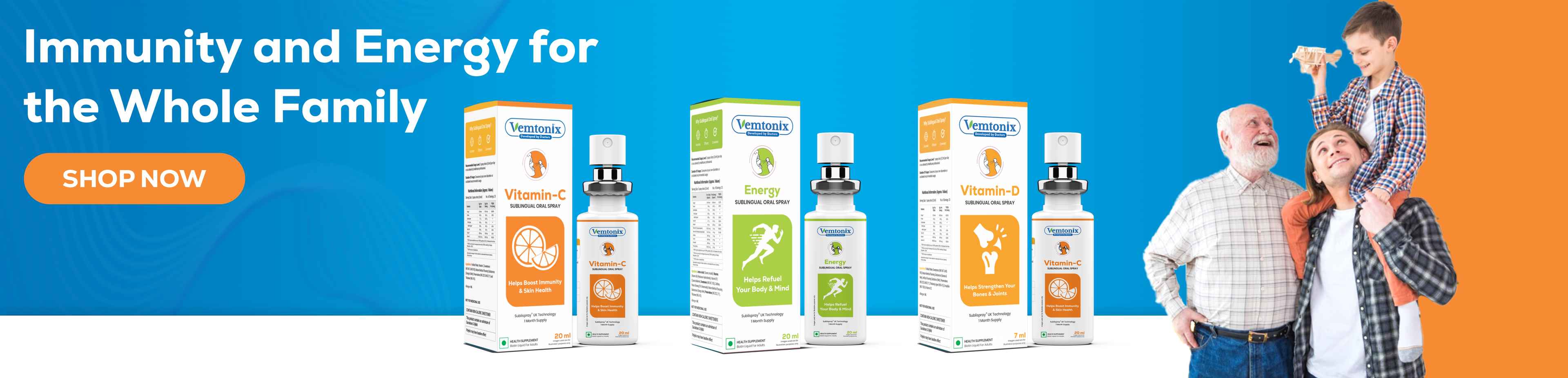 Banner Vemtonix Vitamin C, Energy, Vitamin D